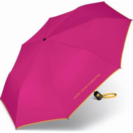 Ομπρέλα βροχής γυναικεία αυτόματη BENETTON Super Mini AC διάφορα χρώματα (1 τεμάχιο) (4077)